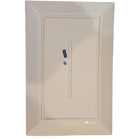 International Silver Co Ceramic Snack Snowman Platter w 2 Spreaders Christmas - Picture 3 of 8